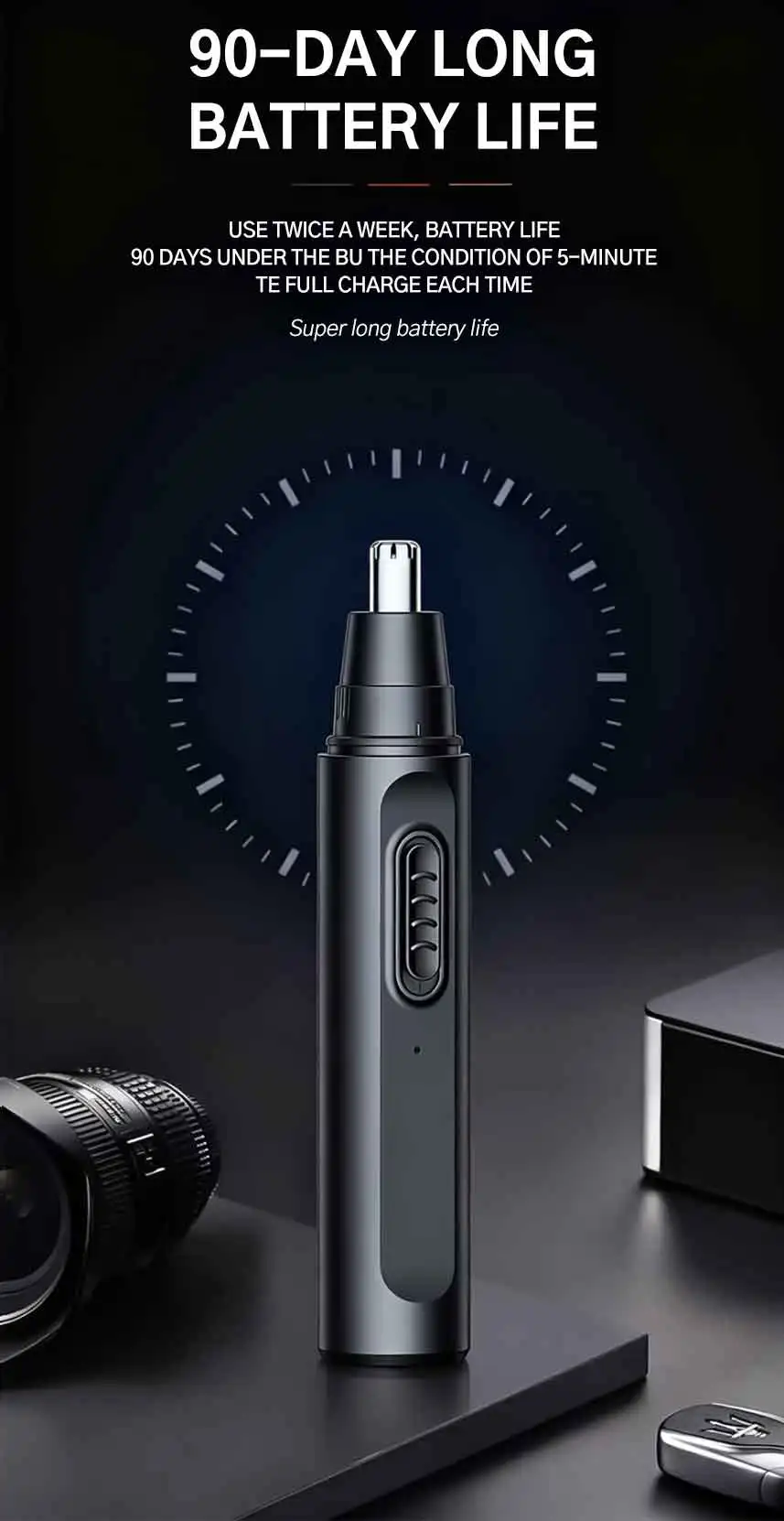 Generation-2, Nose Hair Trimmer Electric Rechargeable Nose Trimmer Men Shaver Razor Women Nose Hair Cutter Ear Trimmer