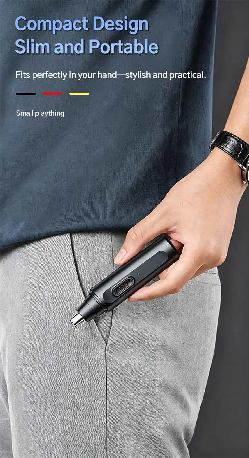 Generation-2, Nose Hair Trimmer Electric Rechargeable Nose Trimmer Men Shaver Razor Women Nose Hair Cutter Ear Trimmer