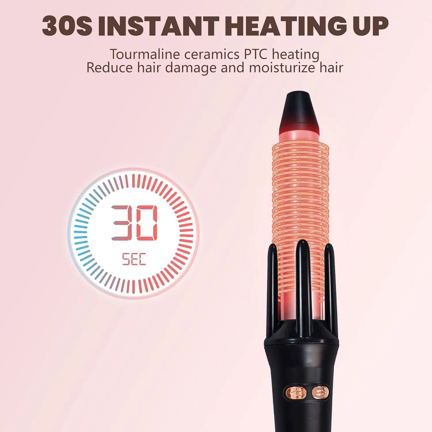 Auto Rotating Ceramic Hair Curler Automatic Curling Iron Styling Tool Hair Iron Curling Wand Air Spin and Curl Curler Hair Waver