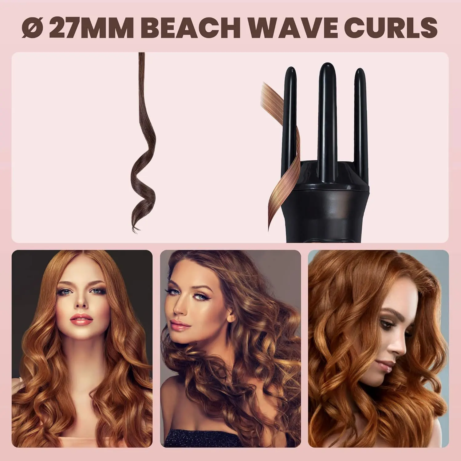 Auto Rotating Ceramic Hair Curler Automatic Curling Iron Styling Tool Hair Iron Curling Wand Air Spin and Curl Curler Hair Waver