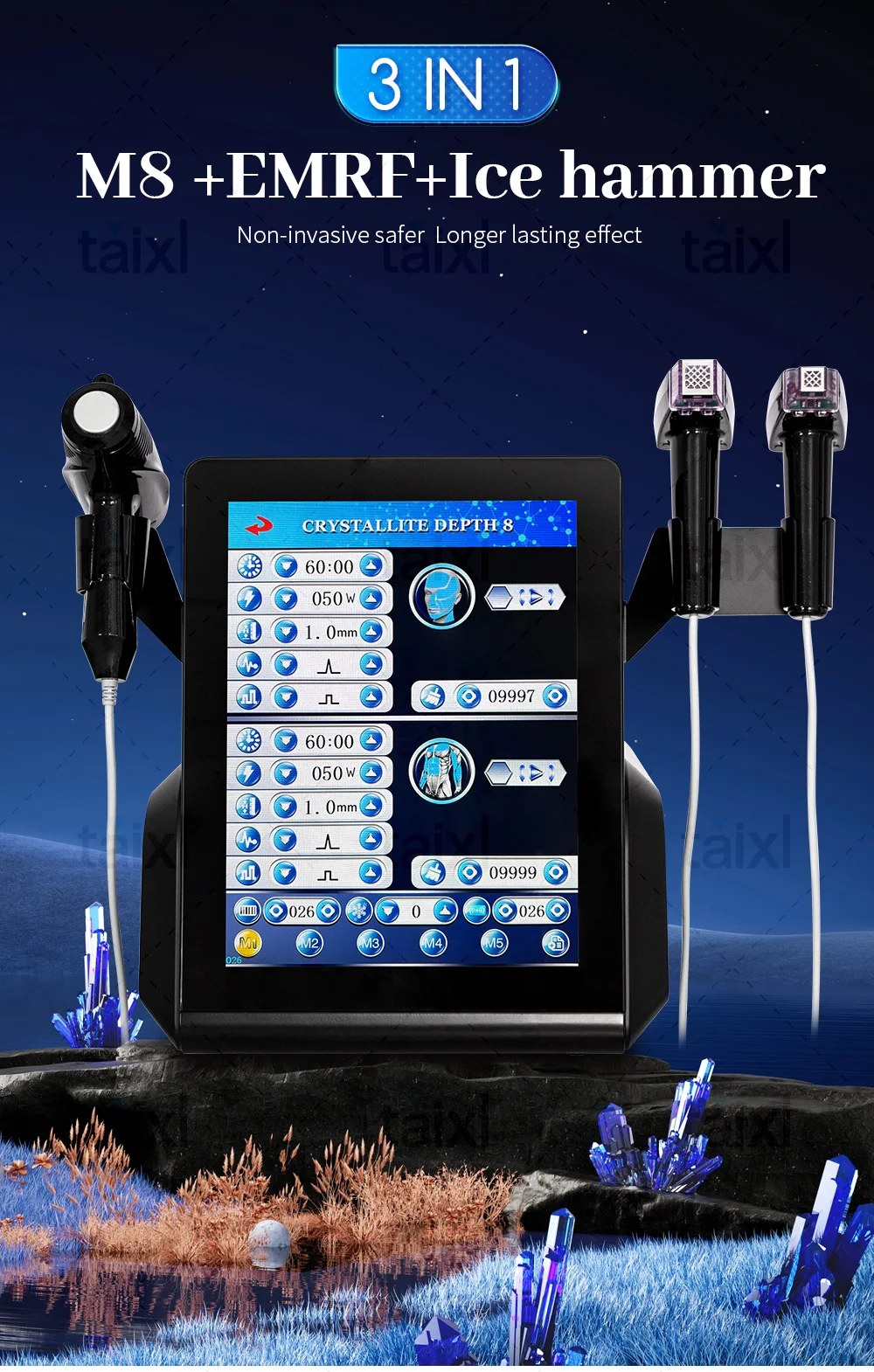 Facial Dermapen Radio Frequency Treatment Radio Frequency Collagen Regeneration Beauty Equipment Face Plug Skin Tightening