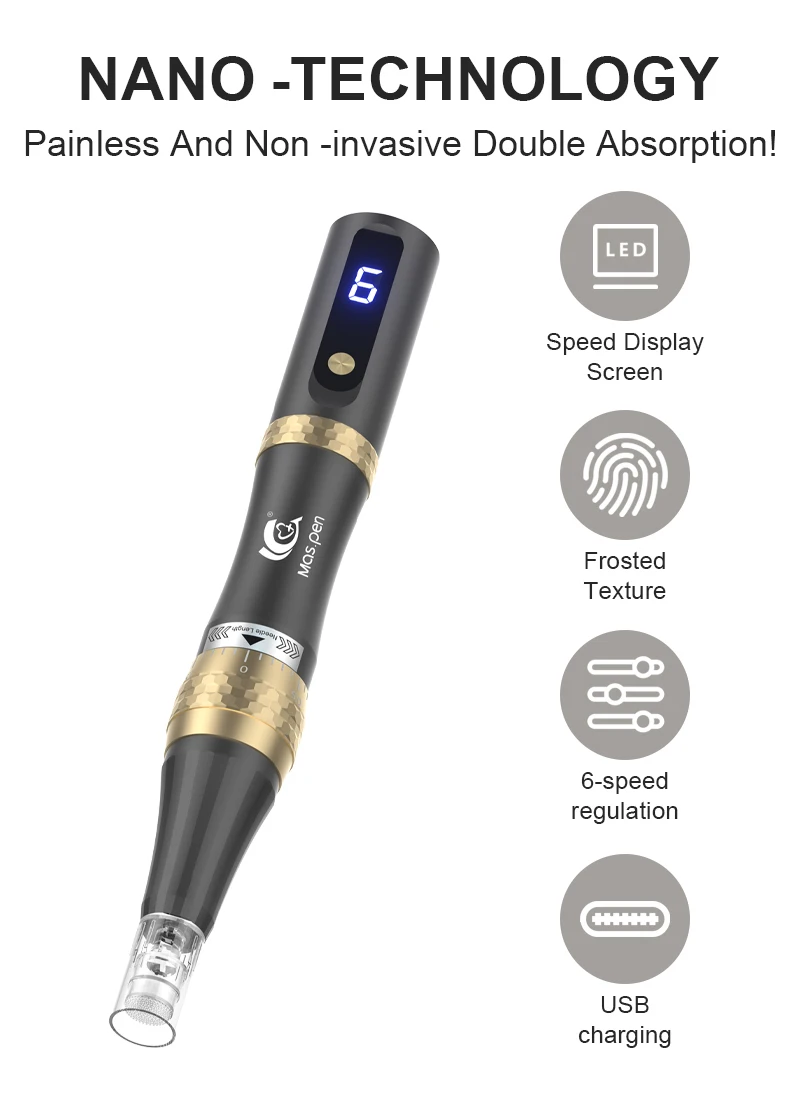 Professional Microneedling Derma Pen Build In Gift Box,Mas Pen S8/N6 Beauty Device For Sale