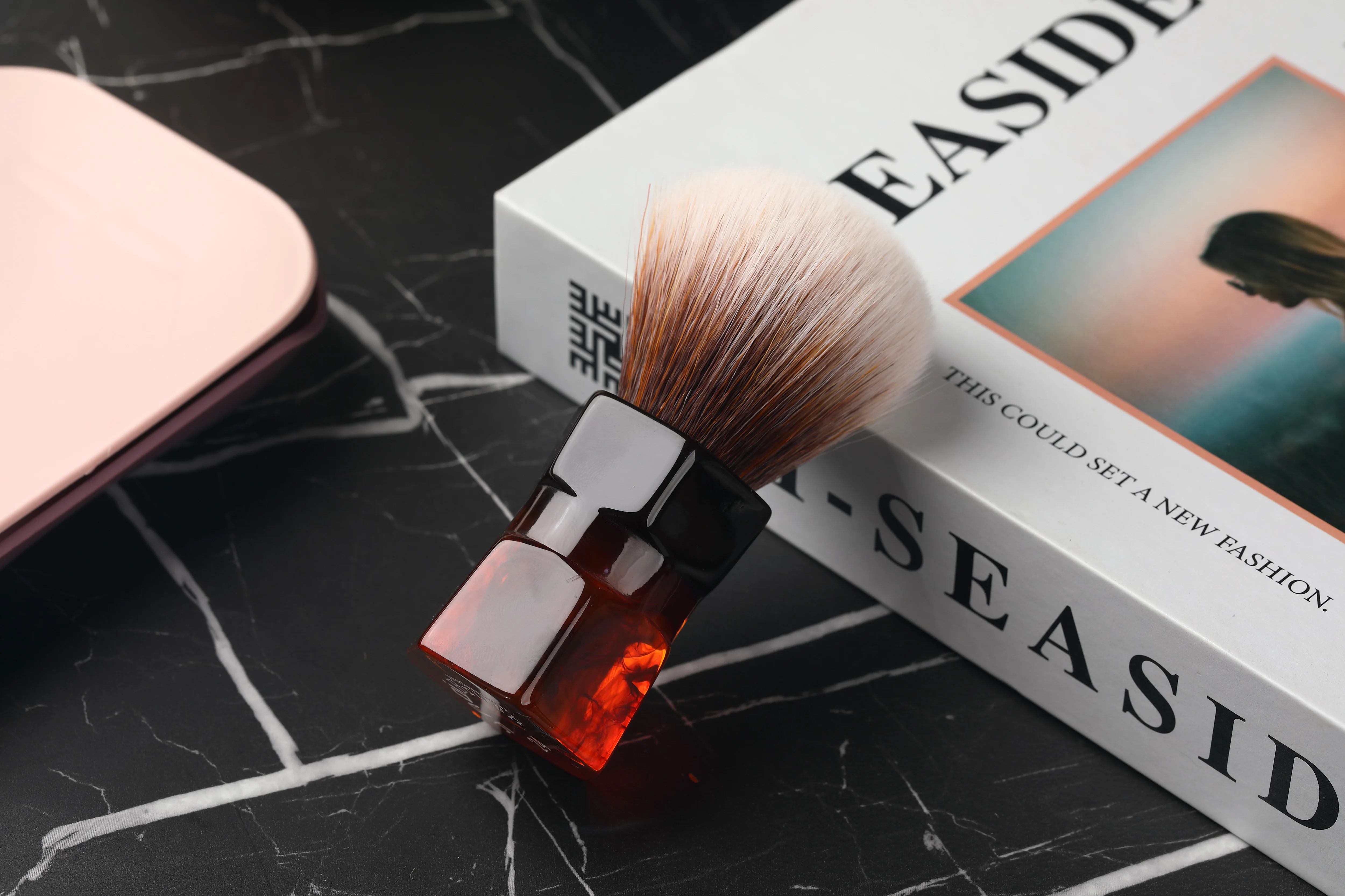 YAQI 24mm Moka Express Synthetic Hair Barbe Mens Shaving Brush