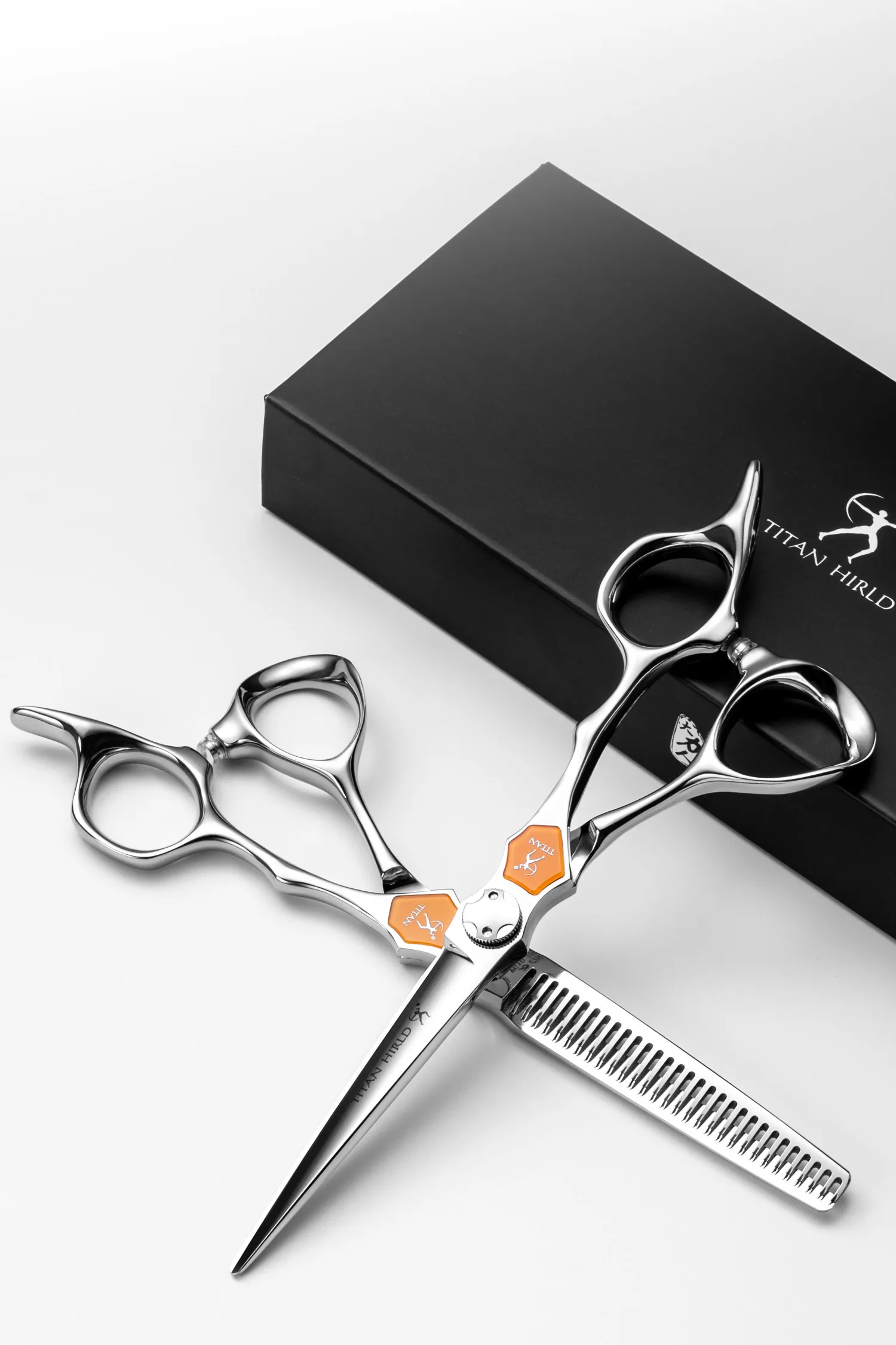 Titan Barber Hair Scissors Professional Grade Hairdressing Shears for Stylists Cutting Thininng CNC Japan Steel Hair Scissors