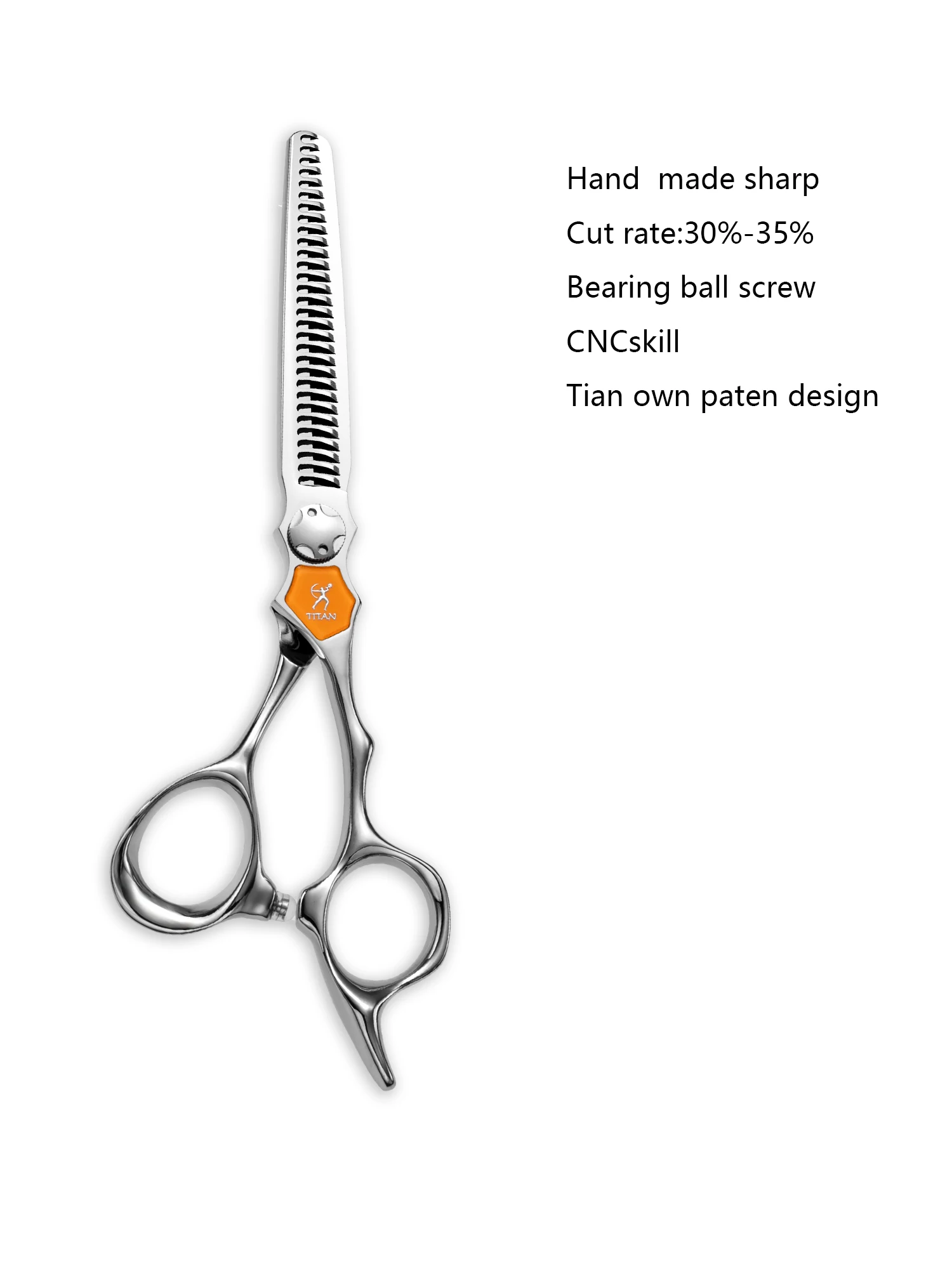 Titan Barber Hair Scissors Professional Grade Hairdressing Shears for Stylists Cutting Thininng CNC Japan Steel Hair Scissors