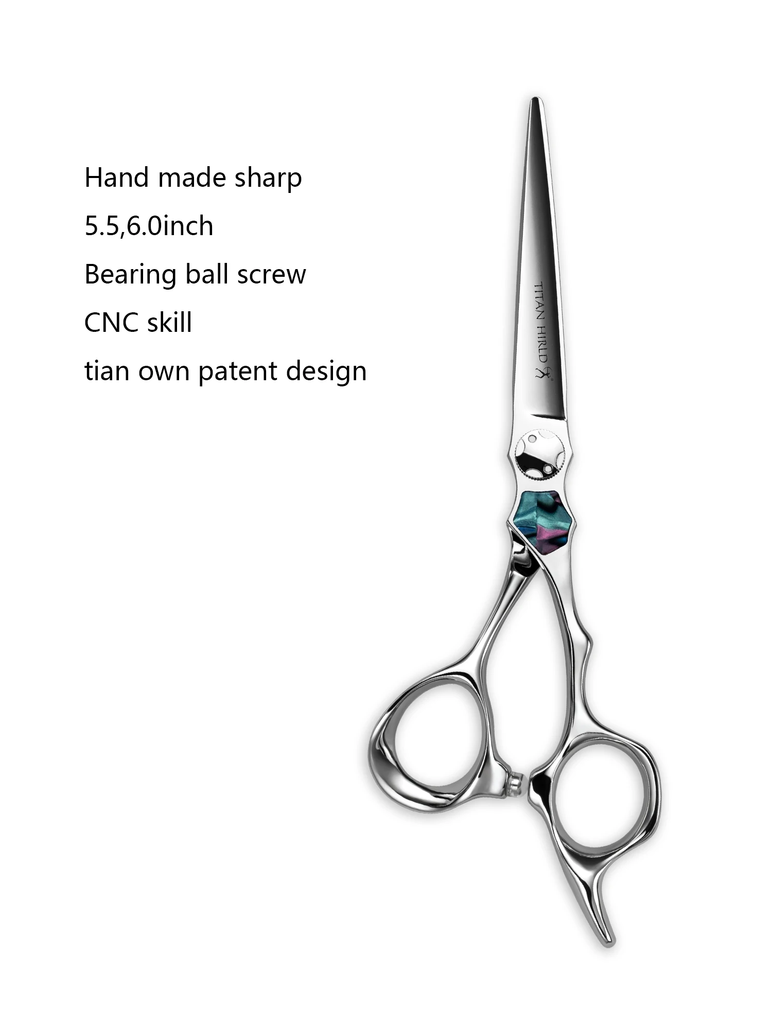 Titan Barber Hair Scissors Professional Grade Hairdressing Shears for Stylists Cutting Thininng CNC Japan Steel Hair Scissors