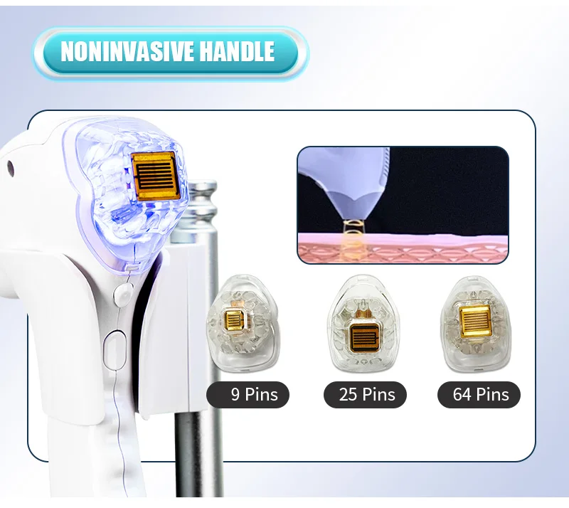Gold Fractional Morpheus 8 Facial Body Rf Microneedling Catridges 64 Pins Inmode Radiofrecuent Morpheus8 Mchine