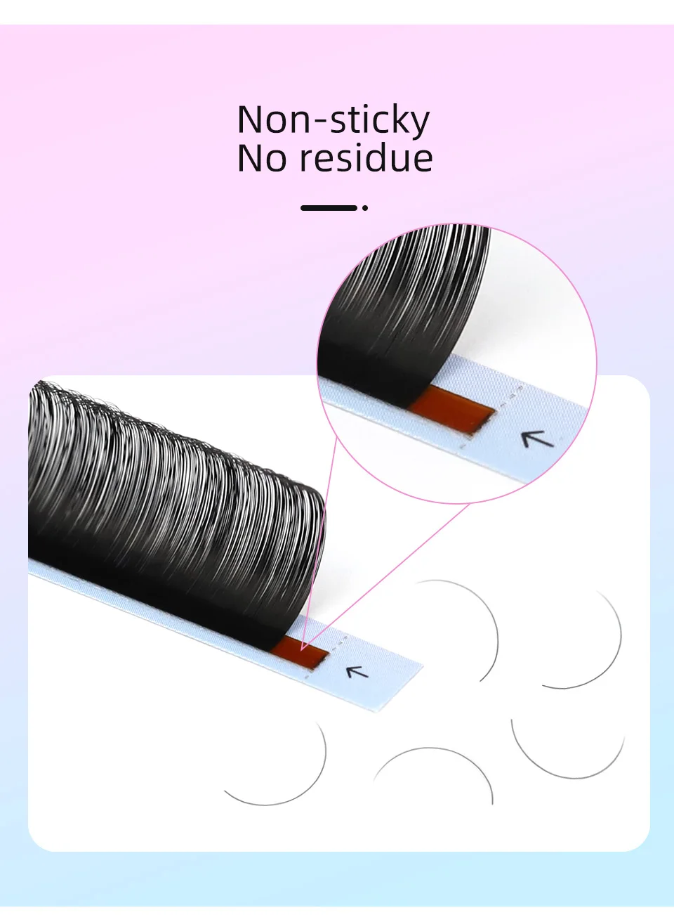 RUJADE 10 Trays/lot Wholesale Individual False Eyelashes Extension Mink Russian Volume Eyelashes Korea PBT Material Silk Lashes