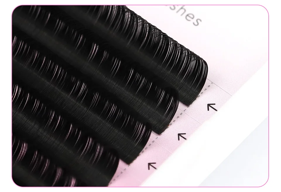RUJADE 10 Trays/lot Wholesale Individual False Eyelashes Extension Mink Russian Volume Eyelashes Korea PBT Material Silk Lashes