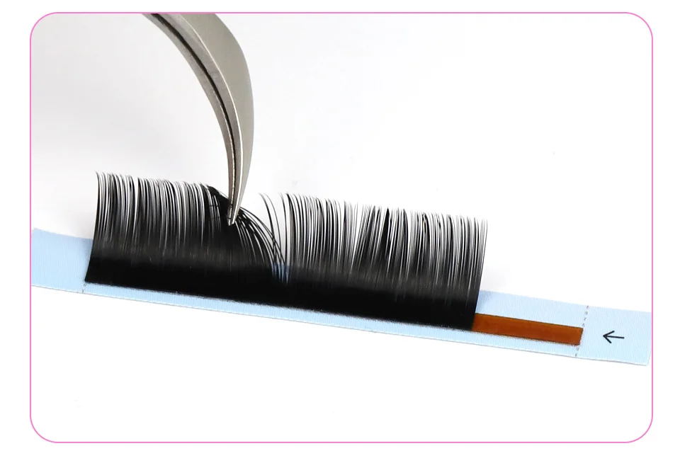 RUJADE 10 Trays/lot Wholesale Individual False Eyelashes Extension Mink Russian Volume Eyelashes Korea PBT Material Silk Lashes