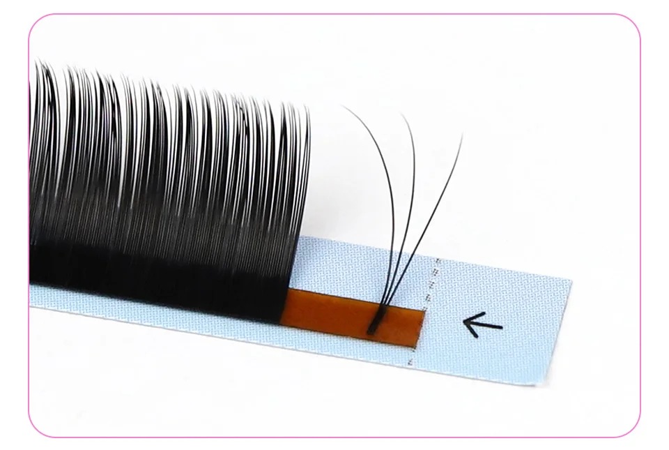 RUJADE 10 Trays/lot Wholesale Individual False Eyelashes Extension Mink Russian Volume Eyelashes Korea PBT Material Silk Lashes