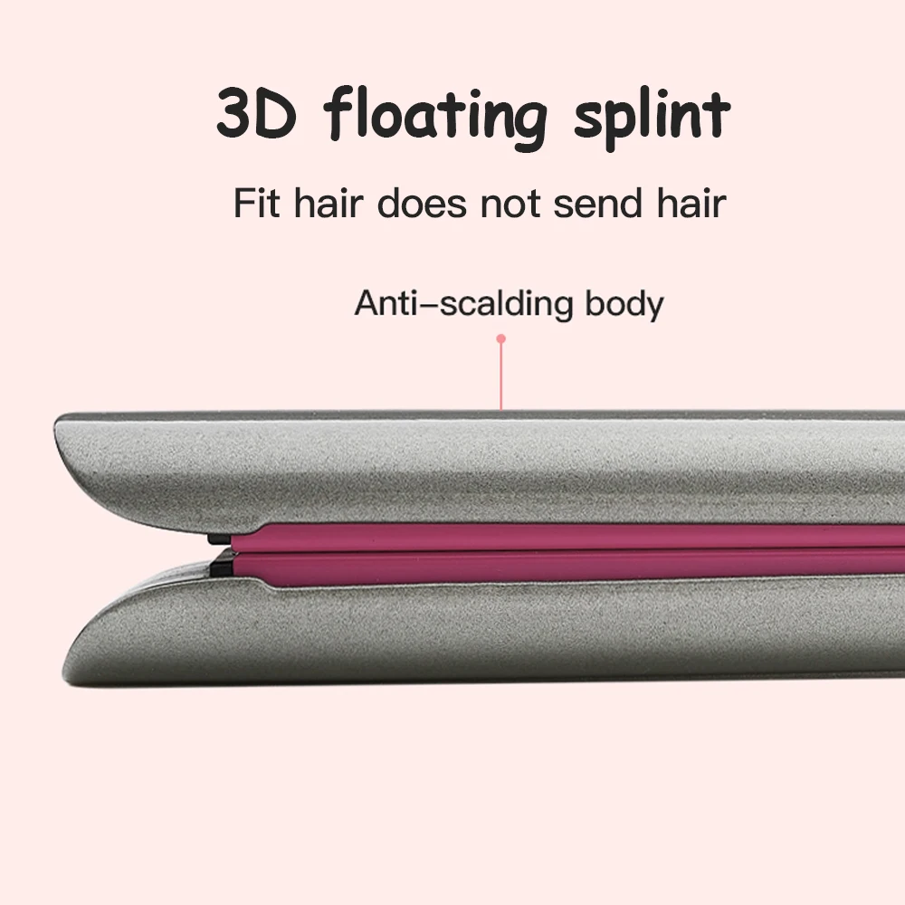 Hair Straightener Smart Touch Display LCD Dispaly Ceramic Heating Plate Flat Irons Professional MCH Fast Warm-up Wide Plate