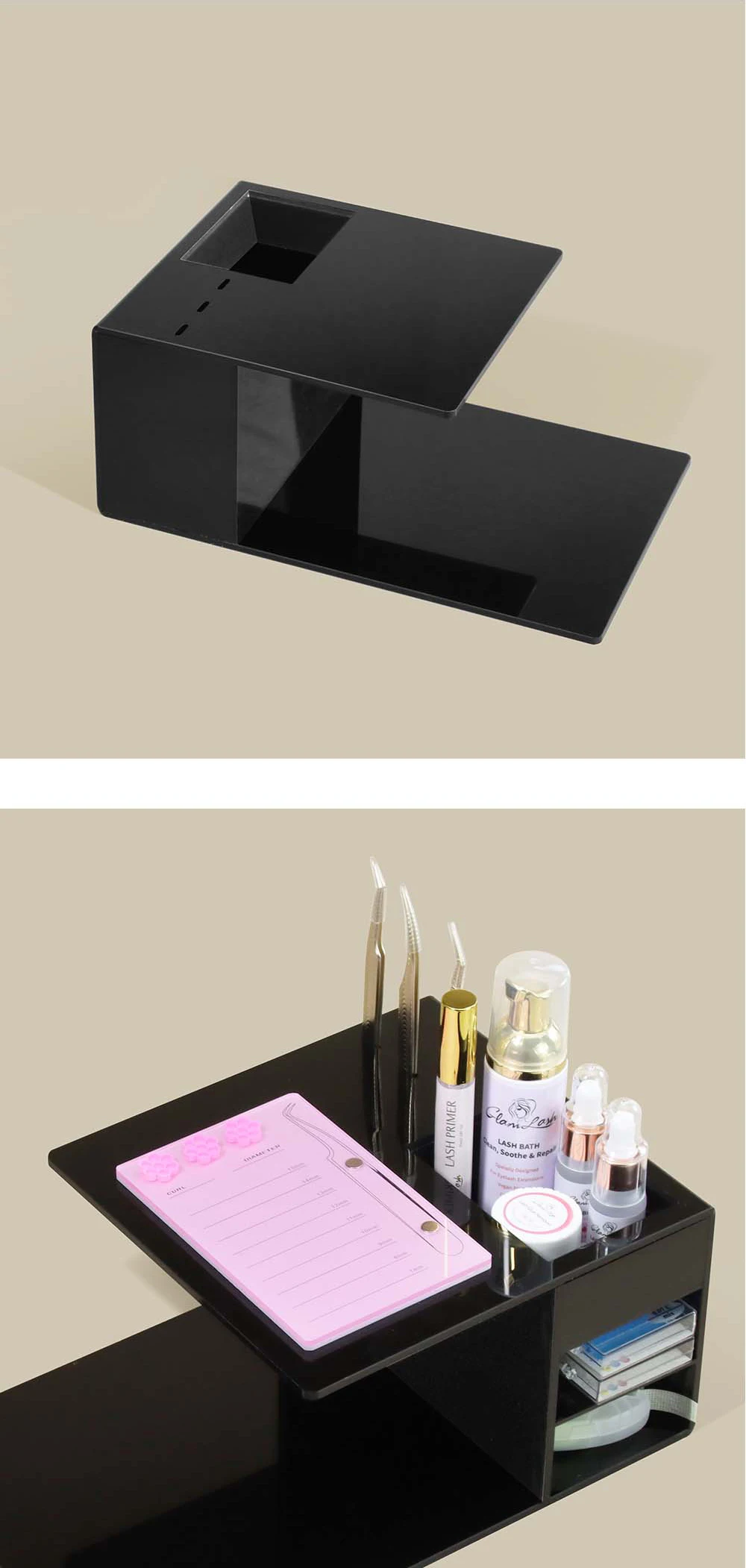 GLAMLASH Eyelash Extension Pillow Acrylic Lash Pillow Shelf Stand Makeup Salon Grafting Pillow Salon Headrest Neck Support