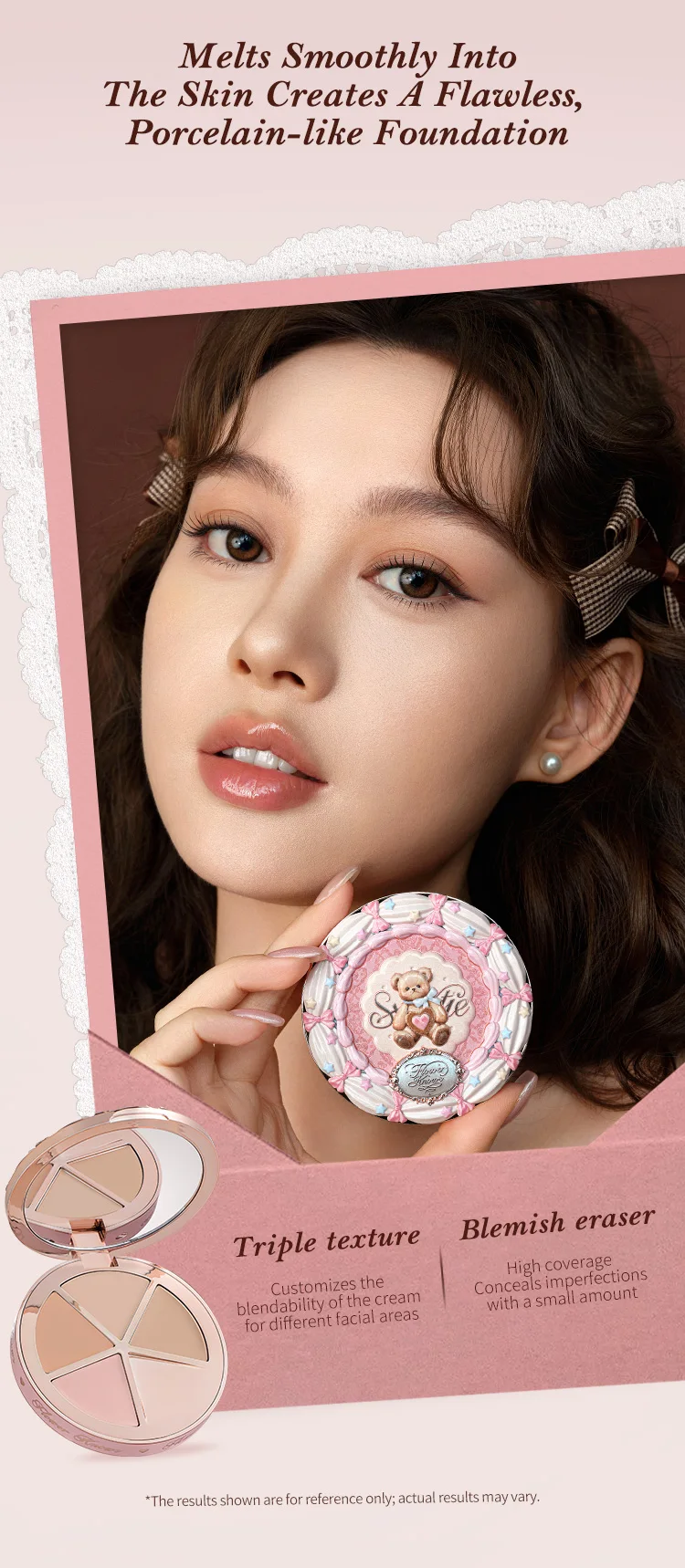 Flower Knows The Sweetie Bear Collection 4-Color Concealer Palette