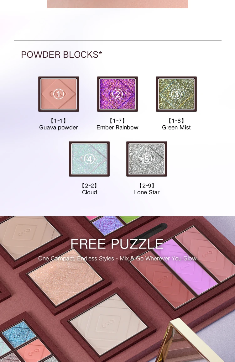 CHARMACY 33 Colors Chameleon Eyeshadow Palette High Pigment Waterproof Multichrome Shimmer Matte Contour Profesional Eye Makeup