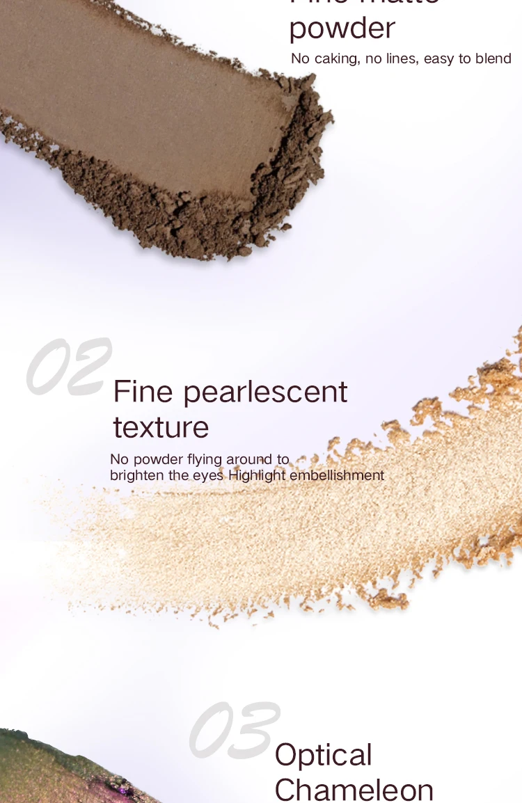 CHARMACY 33 Colors Chameleon Eyeshadow Palette High Pigment Waterproof Multichrome Shimmer Matte Contour Profesional Eye Makeup