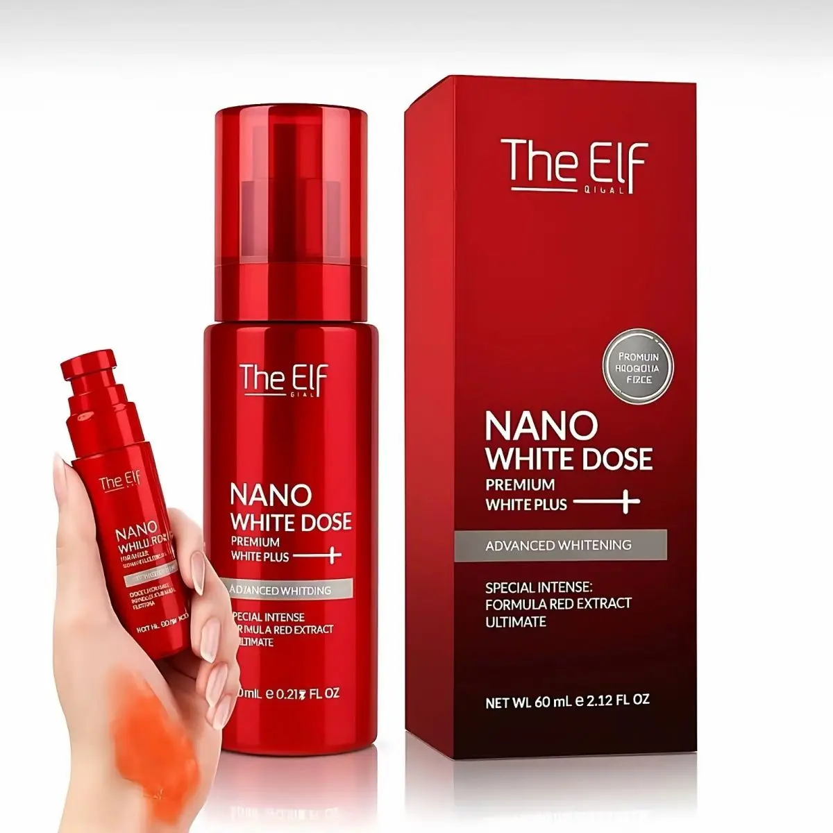 60ml The Elf Nano White Cream Skin Whitening & Brightening Treatment for Face, Dark Spot Corrector, All Skin Types,