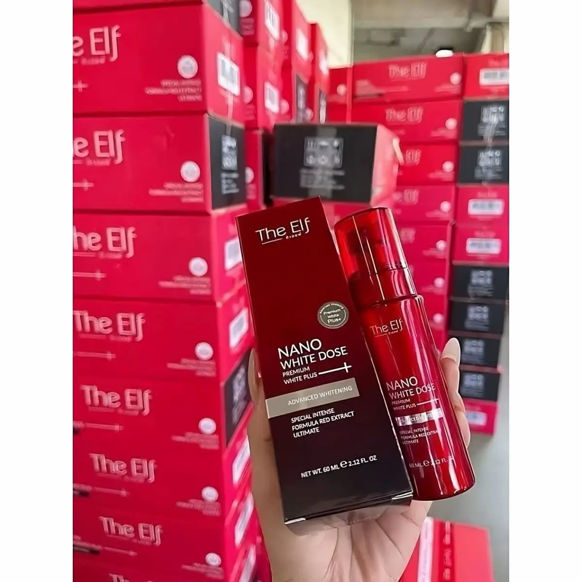 60ml The Elf Nano White Cream Skin Whitening & Brightening Treatment for Face, Dark Spot Corrector, All Skin Types,
