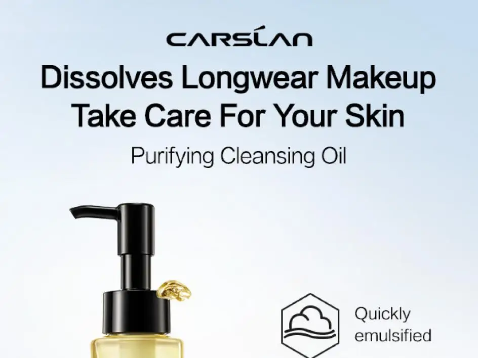 CARSLAN Purifying Cleansing Oil Face Makeup Remover Eyes Lips Fast Gentle Deeply Removing Makeup Oil Cleanser Skincare