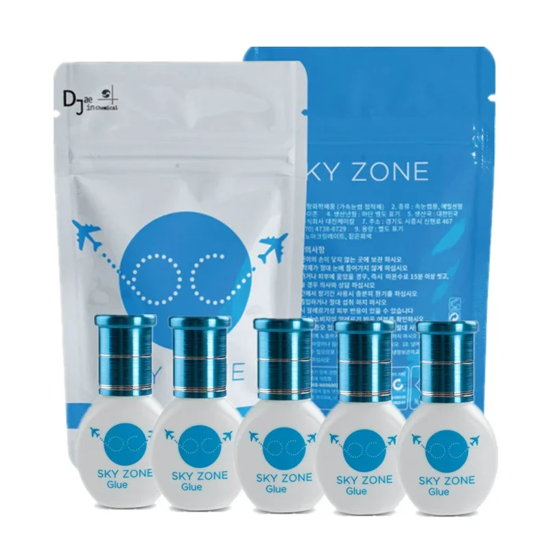 5/10pcs Original Korea Sky S+ Lashes Glue Lady Black Adhesive 1-2S Fast Dry Sky Zone Strong Eyelash Extension Glue Makeup Tools