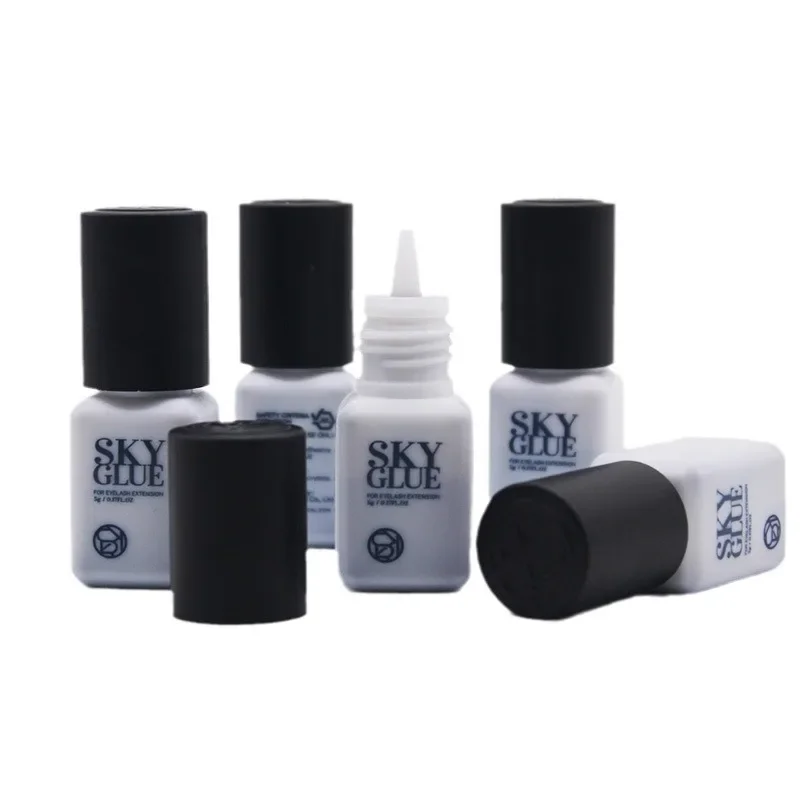 5/10pcs Original Korea Sky S+ Lashes Glue Lady Black Adhesive 1-2S Fast Dry Sky Zone Strong Eyelash Extension Glue Makeup Tools