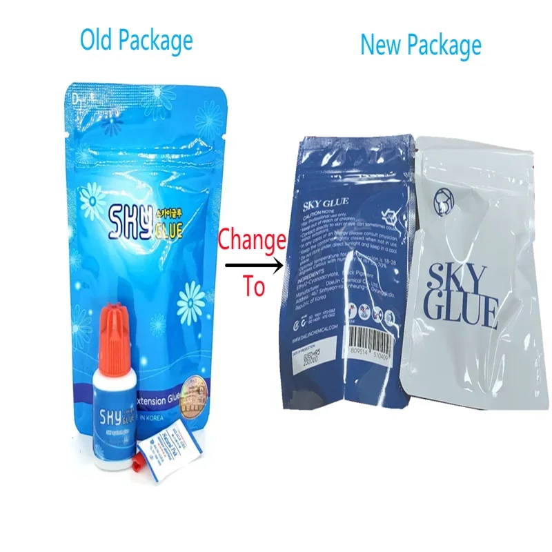 5/10pcs Original Korea Sky S+ Lashes Glue Lady Black Adhesive 1-2S Fast Dry Sky Zone Strong Eyelash Extension Glue Makeup Tools
