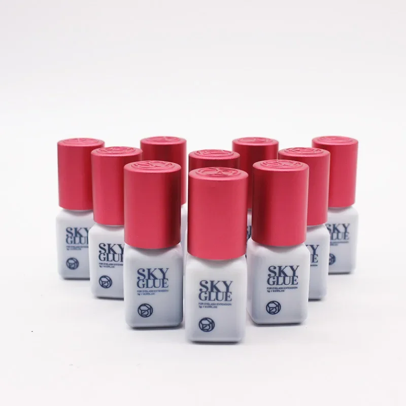 5/10pcs Original Korea Sky S+ Lashes Glue Lady Black Adhesive 1-2S Fast Dry Sky Zone Strong Eyelash Extension Glue Makeup Tools