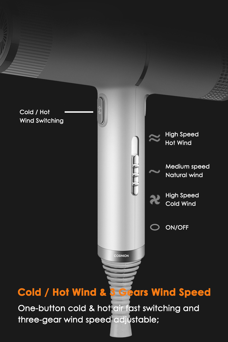 Professional Hair Dryer Infrared Negative Ionic Blow Dryer Hot Cold Wind Salon Hair Styler Tool Hair Blower Electric Blow Drier
