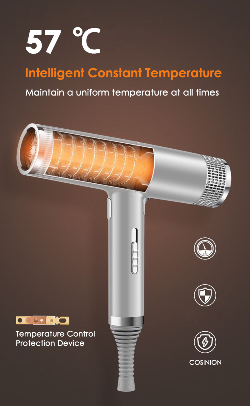Professional Hair Dryer Infrared Negative Ionic Blow Dryer Hot Cold Wind Salon Hair Styler Tool Hair Blower Electric Blow Drier