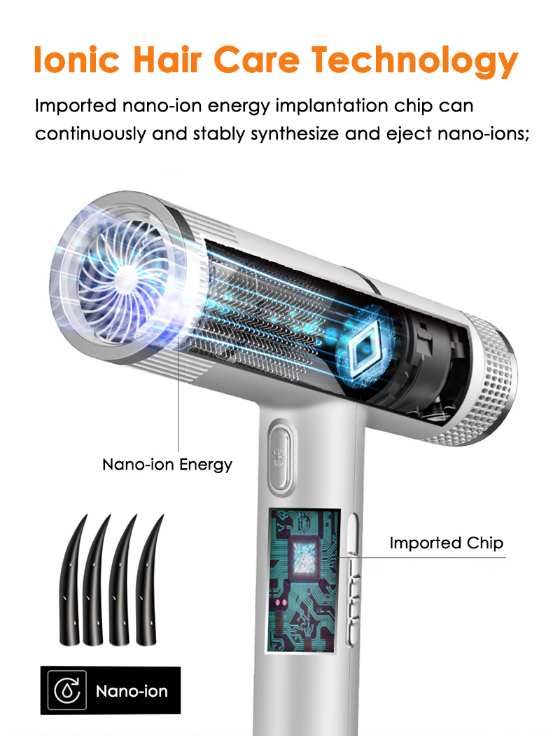 Professional Hair Dryer Infrared Negative Ionic Blow Dryer Hot Cold Wind Salon Hair Styler Tool Hair Blower Electric Blow Drier