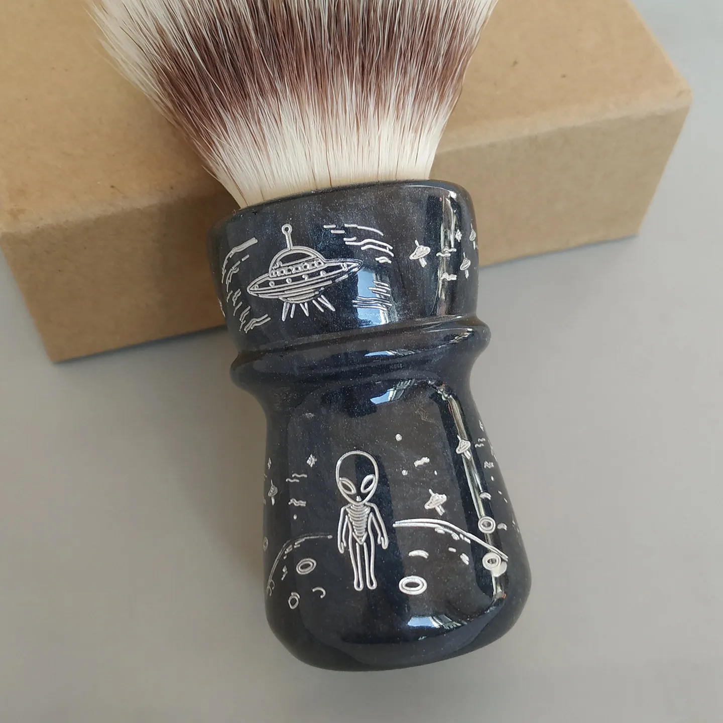 Dscosmetic ET FL2 Synthetic Hair Shaving Brush for Man Wet Shaving