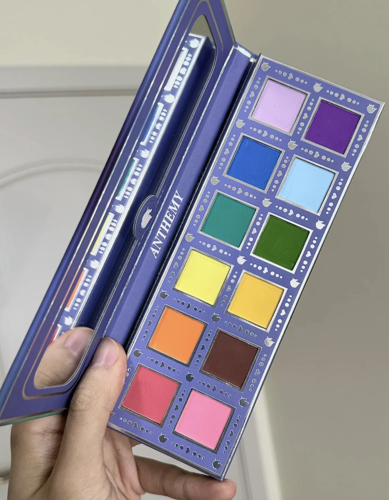 Anthemy 10 Color Matte Pearl Shimmer Glitter Chameleon Eyeshadow Palette