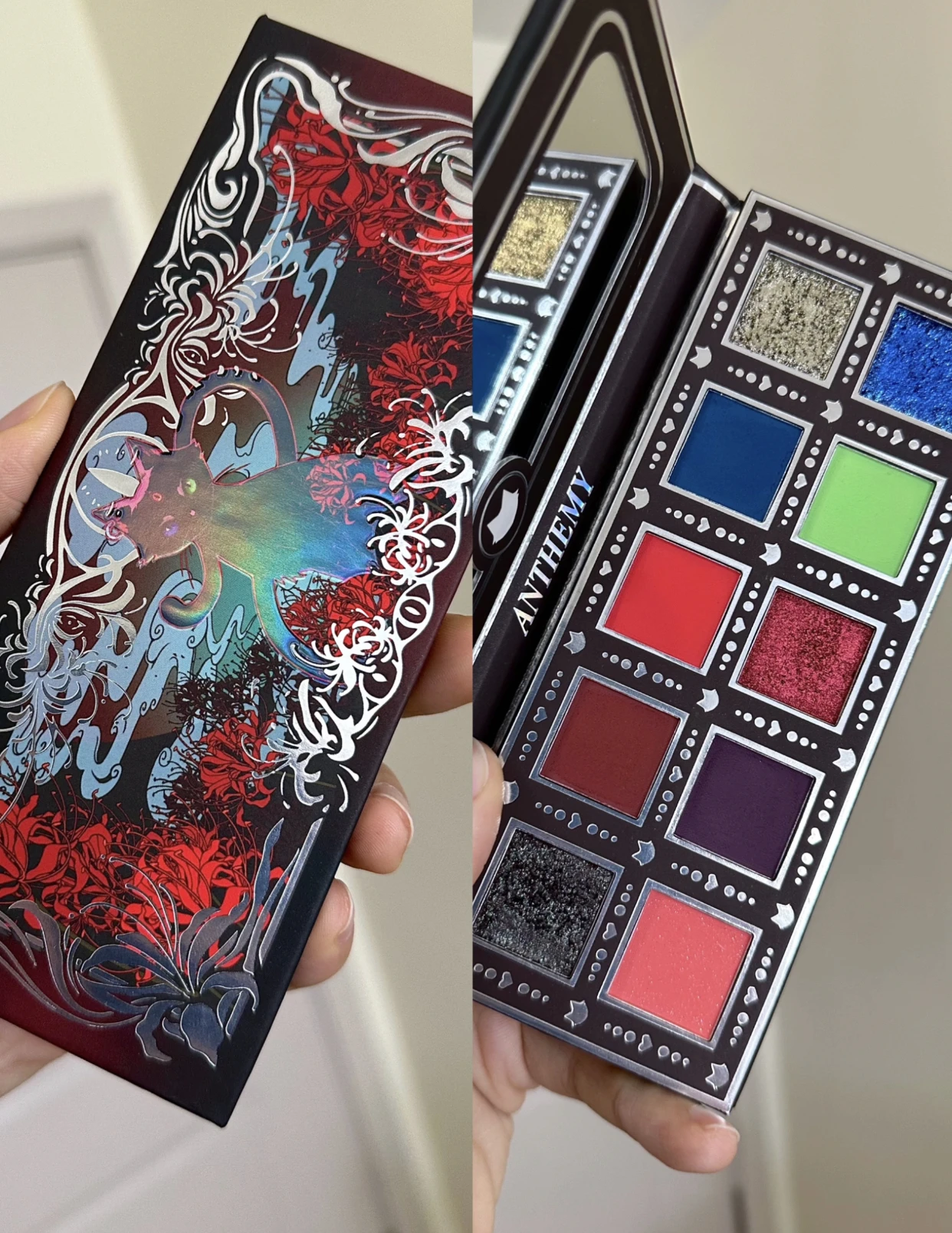 Anthemy 10 Color Matte Pearl Shimmer Glitter Chameleon Eyeshadow Palette