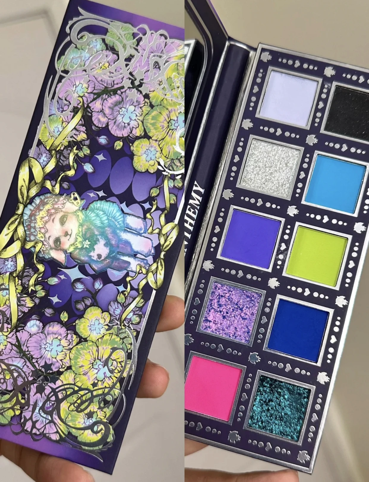 Anthemy 10 Color Matte Pearl Shimmer Glitter Chameleon Eyeshadow Palette