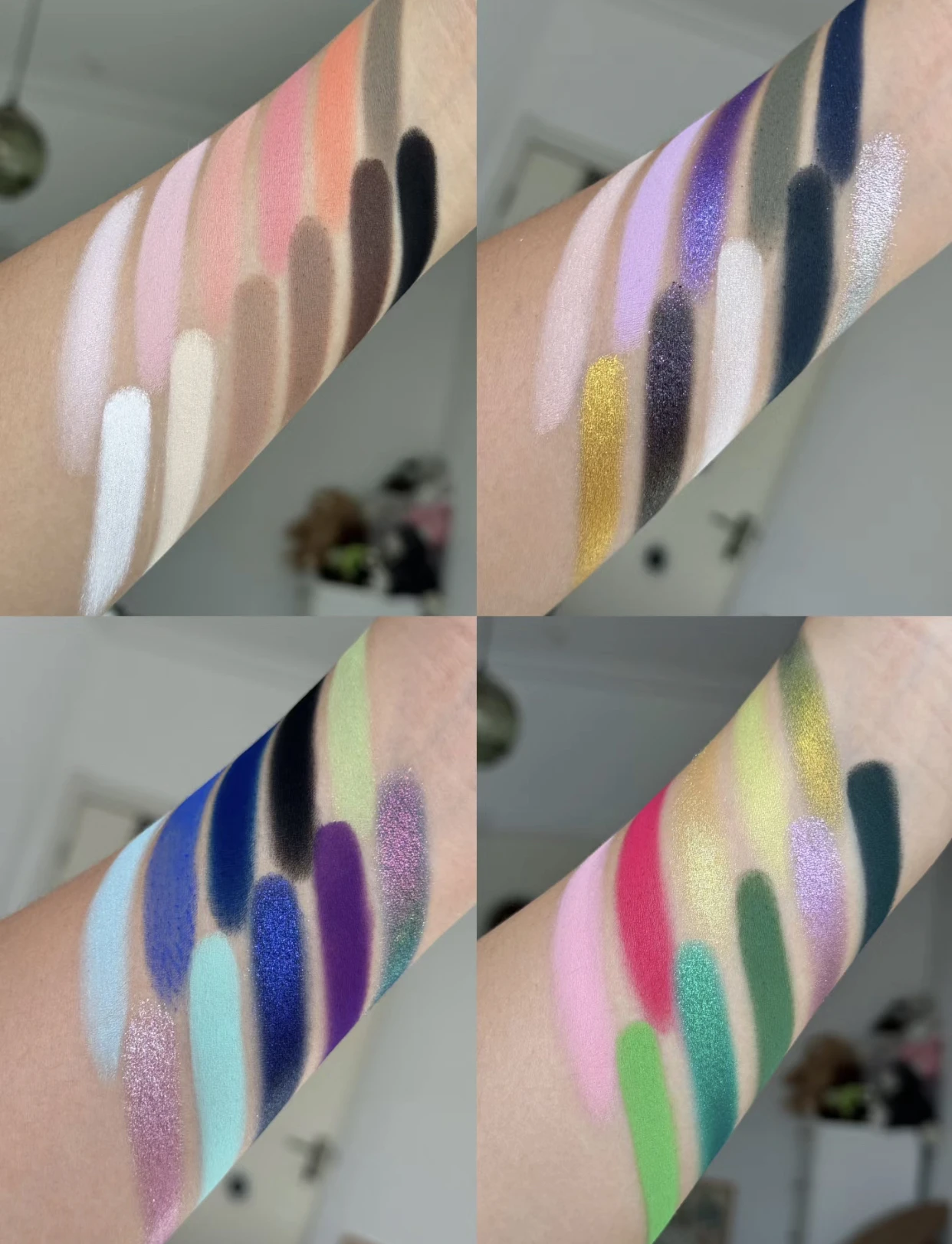 Anthemy 10 Color Matte Pearl Shimmer Glitter Chameleon Eyeshadow Palette
