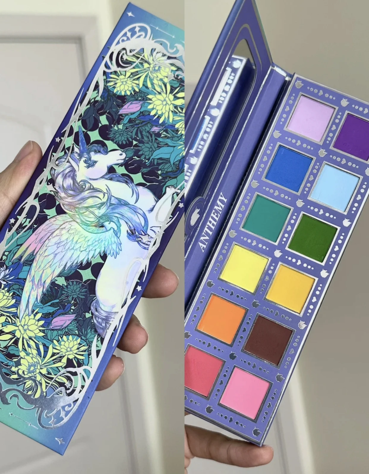 Anthemy 10 Color Matte Pearl Shimmer Glitter Chameleon Eyeshadow Palette