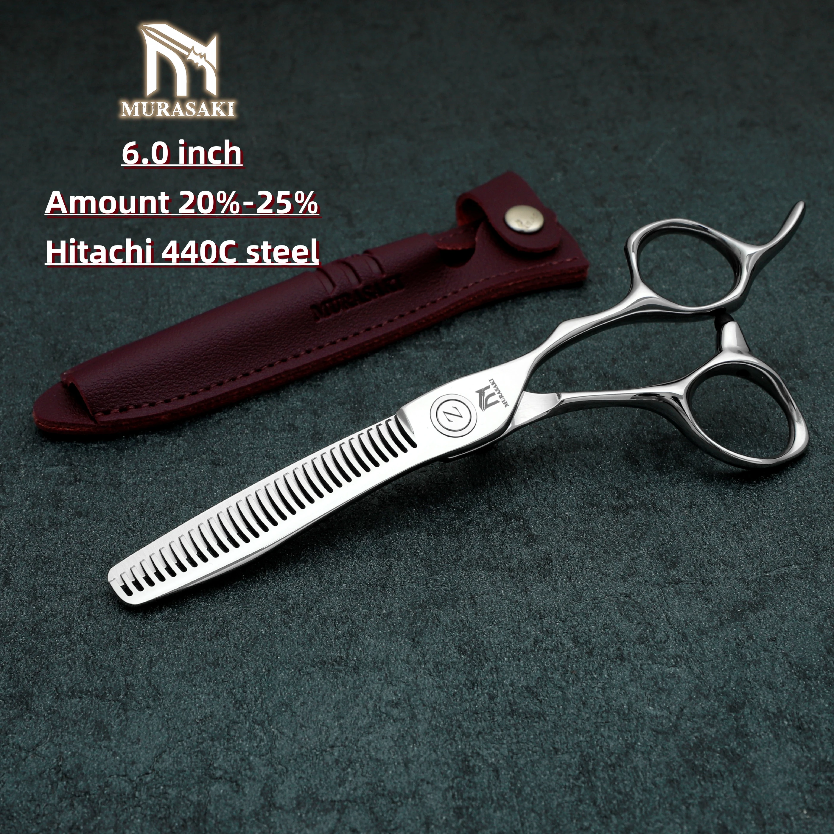 MURASAKI Professional hairdressing scissors,Japan VG10 Cobalt steel,High quality hair cutting scissors,Special design for barber
