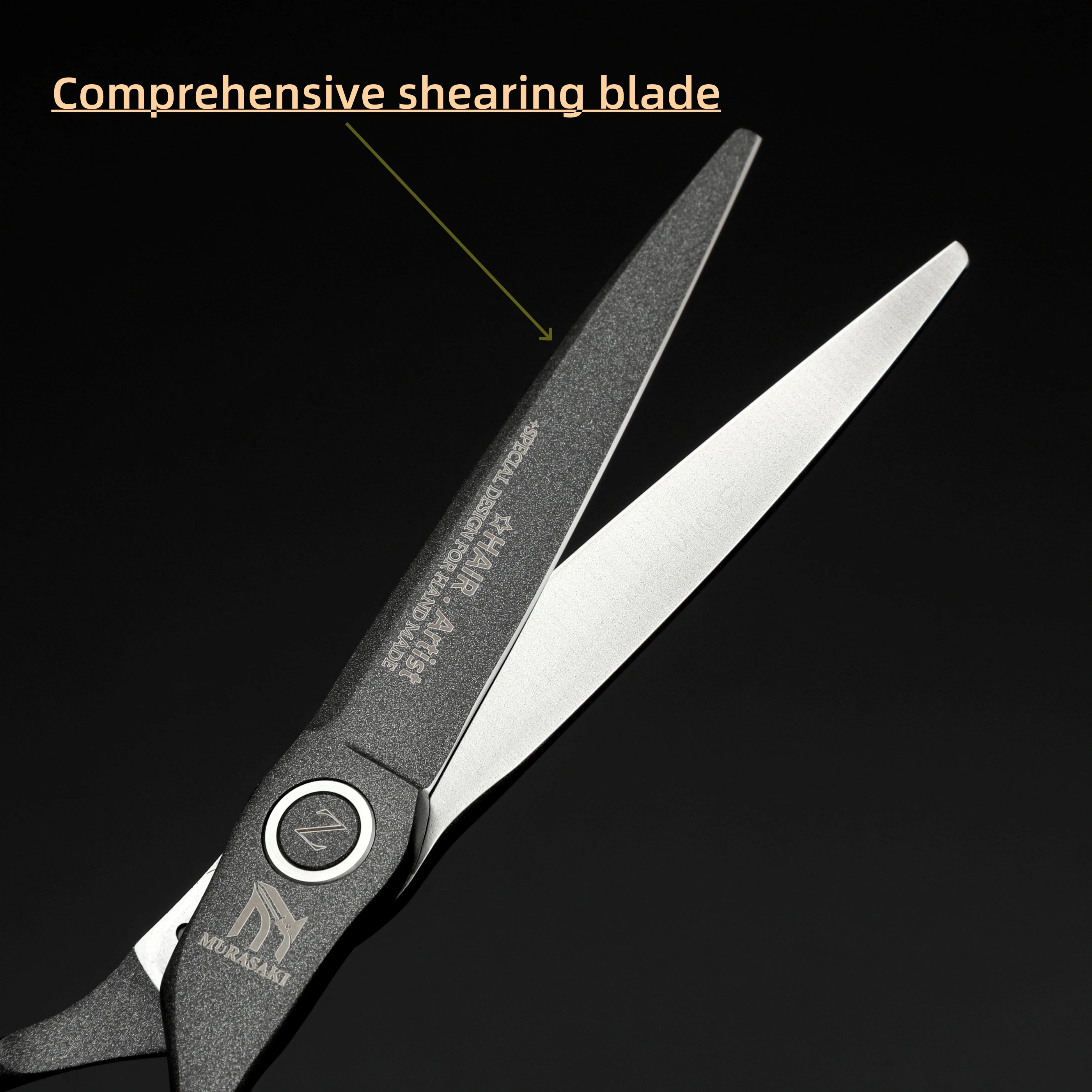 MURASAKI Professional hairdressing scissors,Japan VG10 Cobalt steel,High quality hair cutting scissors,Special design for barber