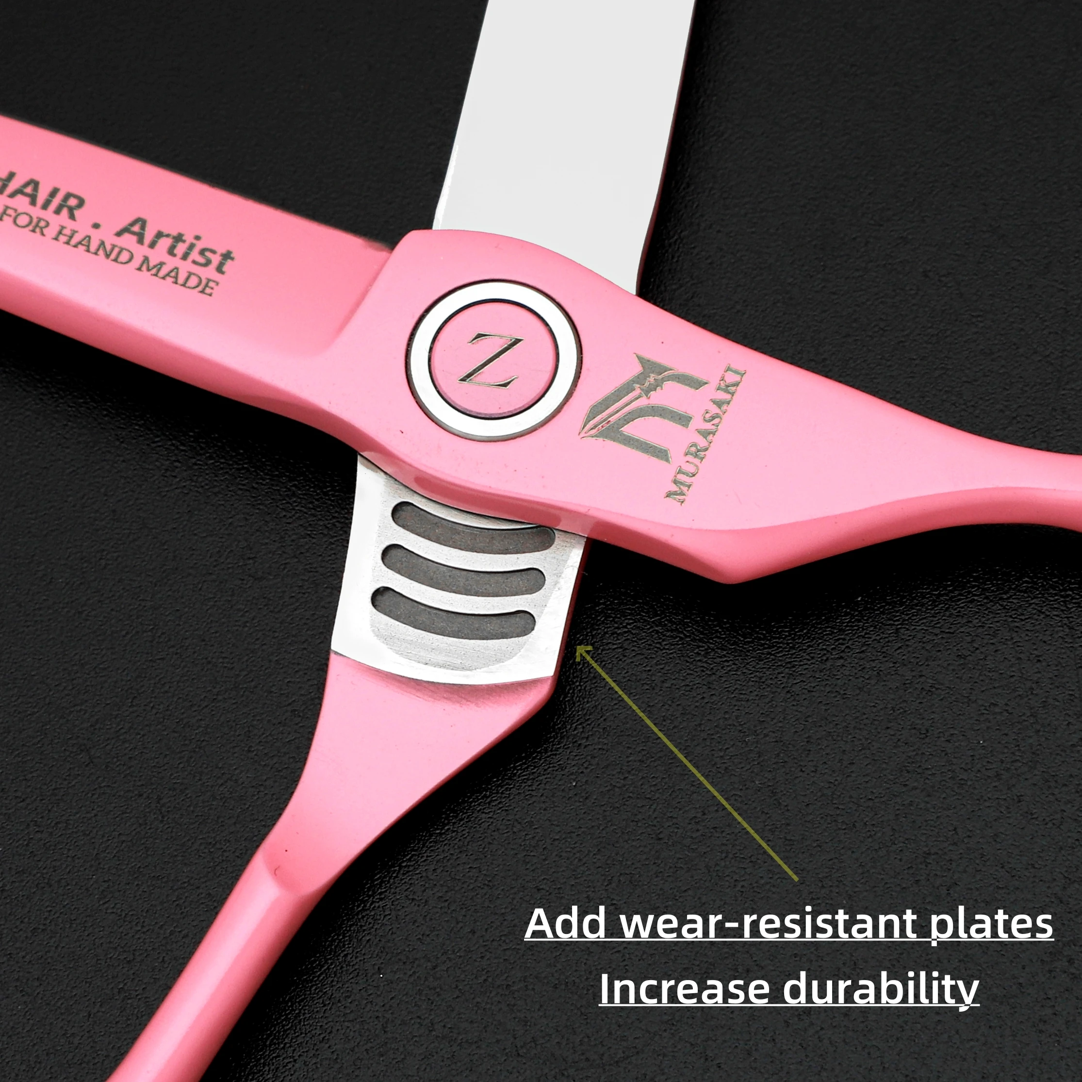 MURASAKI Professional hairdressing scissors,Japan VG10 Cobalt steel,High quality hair cutting scissors,Special design for barber