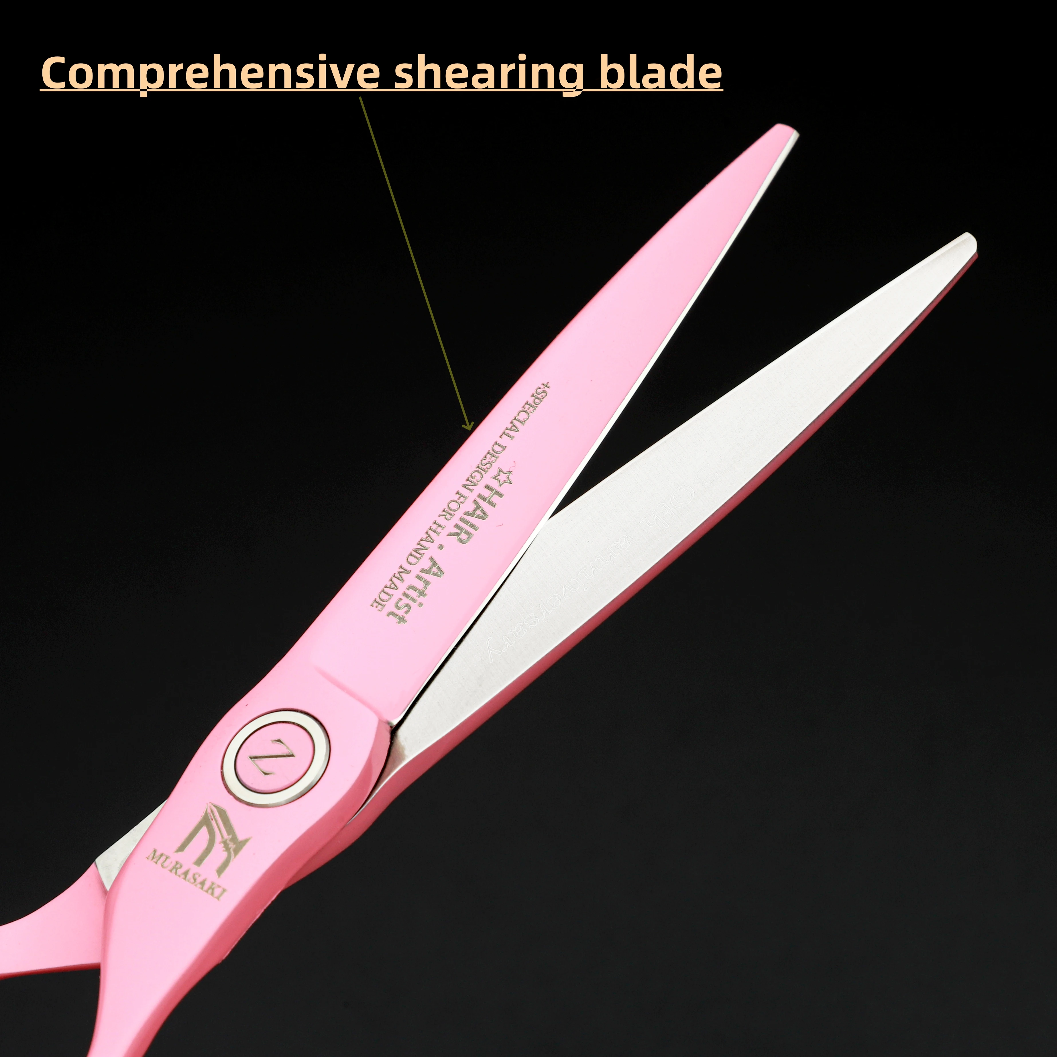 MURASAKI Professional hairdressing scissors,Japan VG10 Cobalt steel,High quality hair cutting scissors,Special design for barber