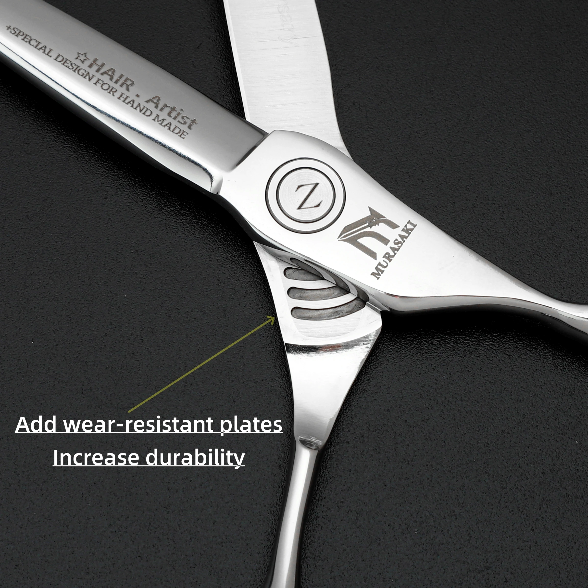MURASAKI Professional hairdressing scissors,Japan VG10 Cobalt steel,High quality hair cutting scissors,Special design for barber