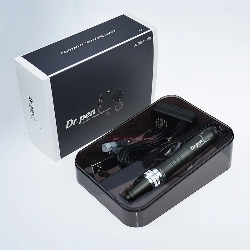 Original Dr pen Ultima M8 With 22 Cartridge Wireless Microneedling Pen Skincare Kit Beauty Machine 0.25 mm Needle length