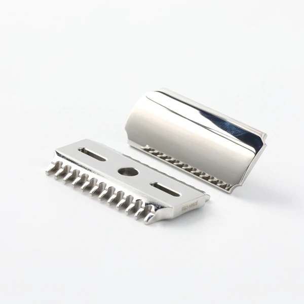 YAQI Vostok 70OC 316 Stainless Steel Polished Dual Comb Safety Razor Head with 0.7mm Blade Gap