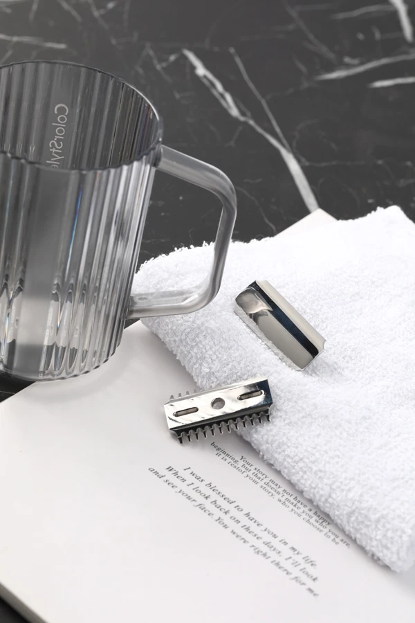 YAQI Vostok 70OC 316 Stainless Steel Polished Dual Comb Safety Razor Head with 0.7mm Blade Gap