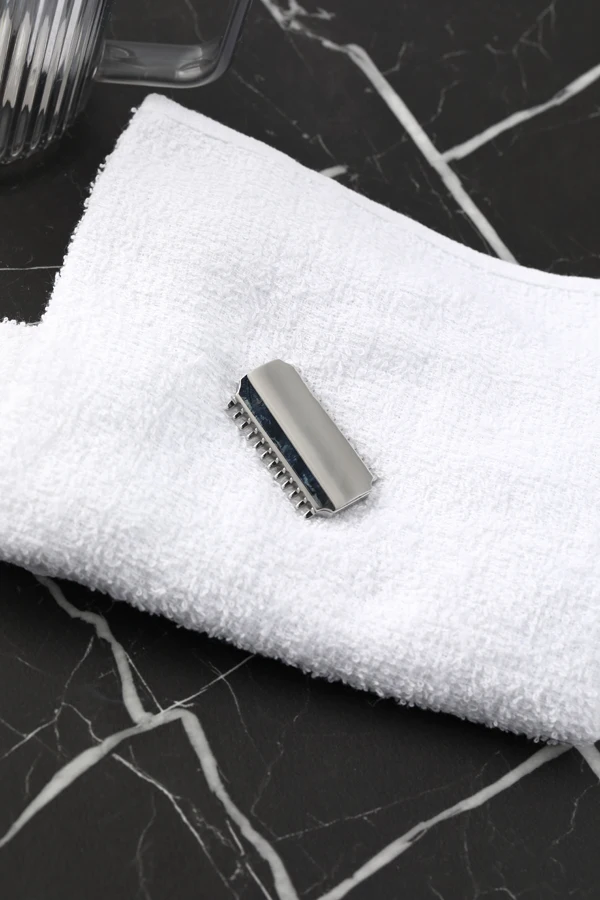 YAQI Vostok 70OC 316 Stainless Steel Polished Dual Comb Safety Razor Head with 0.7mm Blade Gap