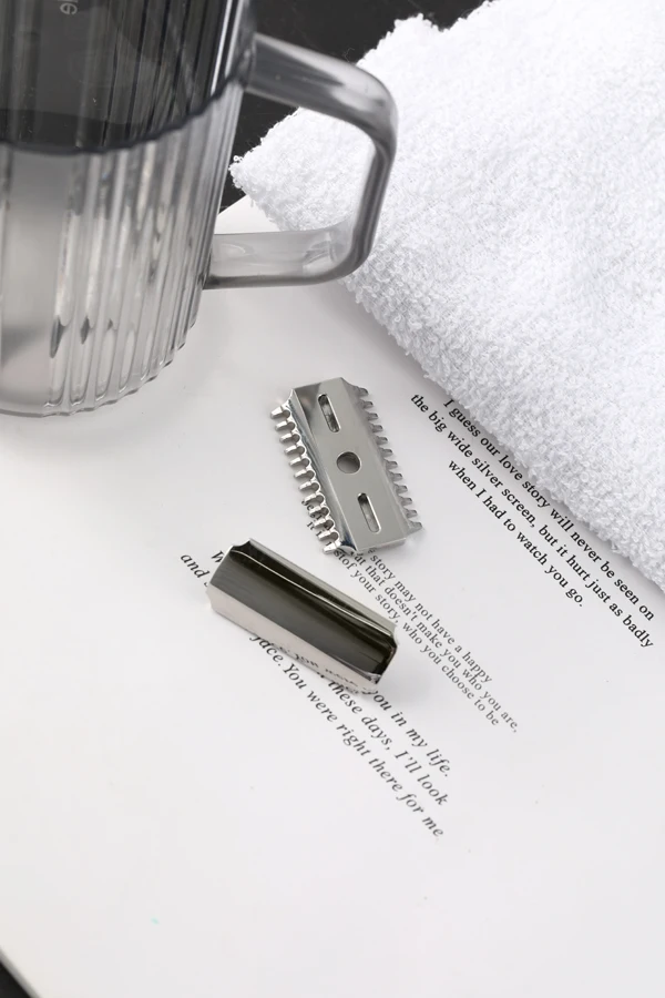 YAQI Vostok 70OC 316 Stainless Steel Polished Dual Comb Safety Razor Head with 0.7mm Blade Gap