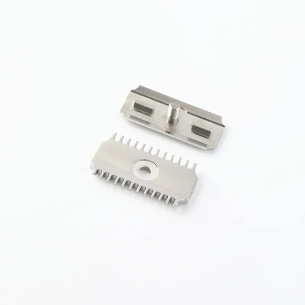 YAQI Vostok 70OC 316 Stainless Steel Polished Dual Comb Safety Razor Head with 0.7mm Blade Gap
