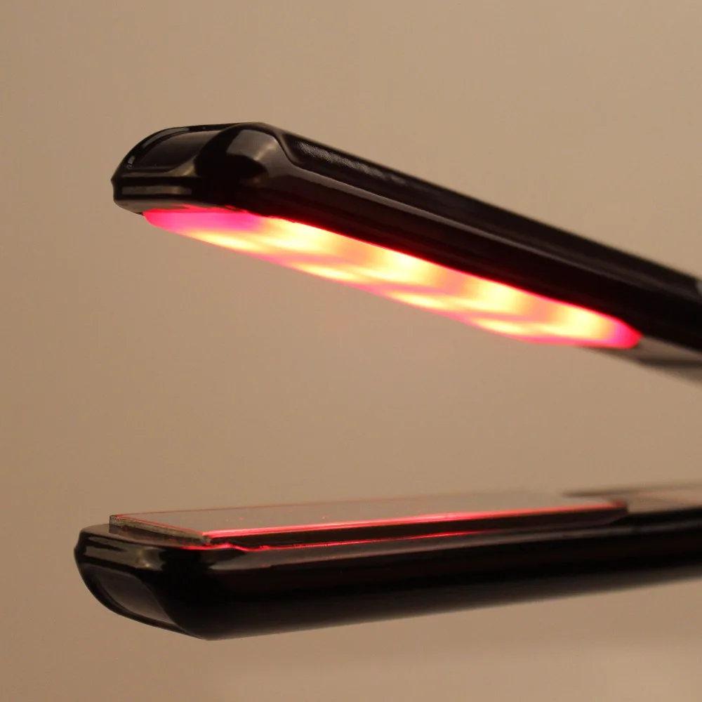 Hair Straightener Infrared and Ultrasonic Profession Cold Hair Care Iron Treatment for Frizzy Dry Recovers Damage Flat Irons