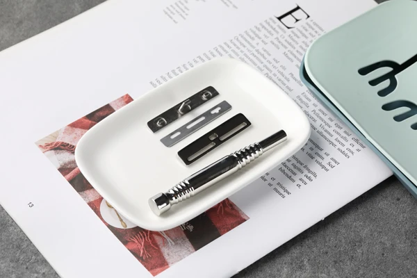 YAQI Romulus Polished 316 Stainless Steel AC Blade Single-edged Mens Shaving Safety Razor