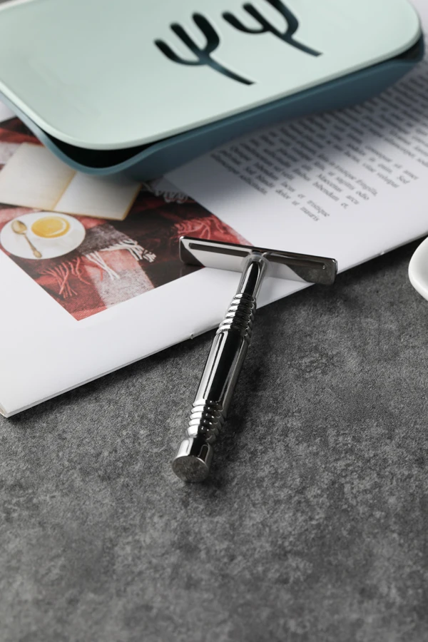 YAQI Romulus Polished 316 Stainless Steel AC Blade Single-edged Mens Shaving Safety Razor